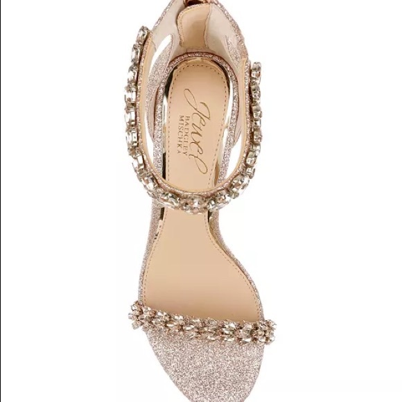 Jewel Badgley Mischka Mayra Heel - Gold Glitter - Picture 8 of 12